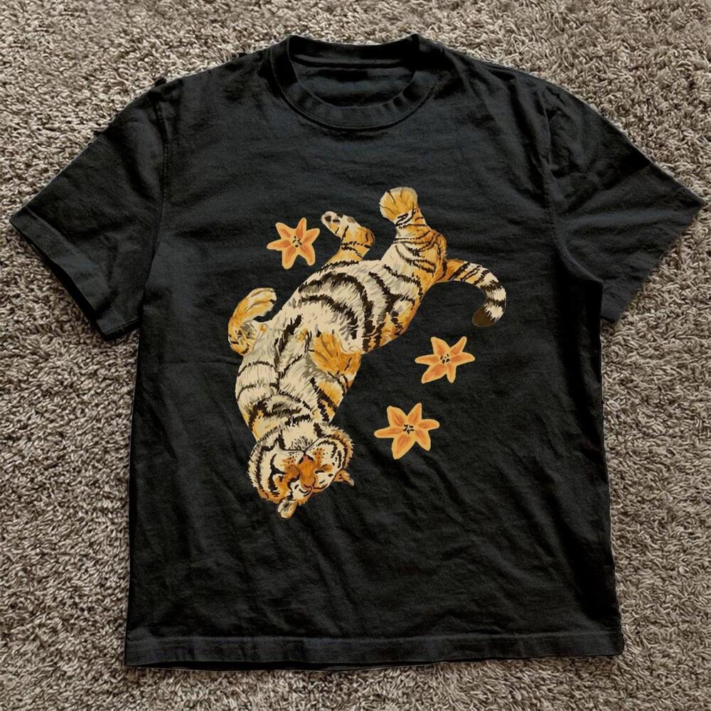 Black Matisse Tiger Tee